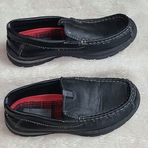 Freeman Boys Martin Black Slip On Loafers 3M Shoes